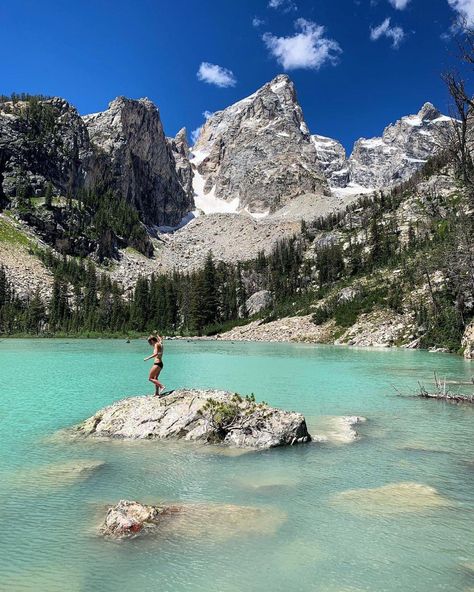 Delta Lake in Grand Teton National Park, Wyoming National Parks West Coast, Delta Lake Wyoming, Wyoming Aesthetic, Wyoming Summer, Delta Lake, Wyoming Hiking, Wyoming Trip, Wyoming House, Wyoming Vacation