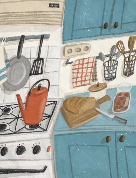 kitchen illustration Kitchen Scene Illustration, Kitchen Sink Illustration, Sink Illustration, Coffee Illustrations, Kitchen Illustration, Kitchen Scene, Scene Illustration, Coffee Illustration, Art Products