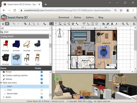 Sweet Home 3D Online Manager Home 3d, Interior Design Software, Online Interior Design, Design Software, Software Design, Free Online, 3 D, Sweet Home, Floor Plans