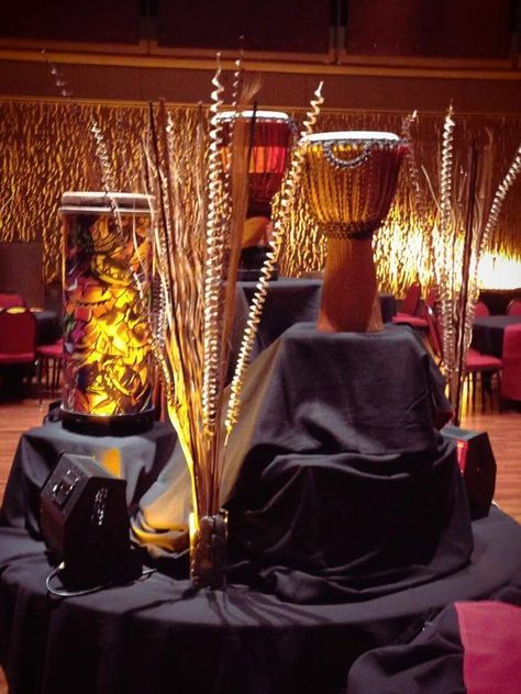 Africa Theme Party Zamunda Theme Party, Afro Theme Party, Africa Theme Party Centerpieces, Safari Wedding Centerpieces, Wakanda Wedding Theme, African Royalty Wedding Theme, African Themed Birthday Party, Wakanda Party Ideas, South African Decor Party