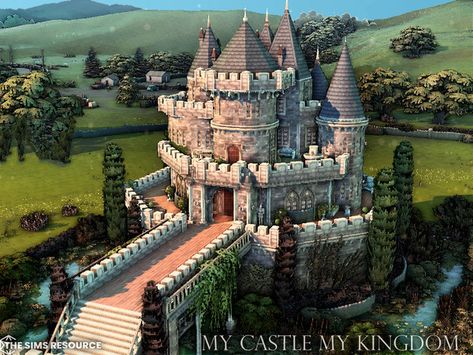 Sims 4 Cc Medieval, Sims 4 Castle, Medieval Vampire, Castle Drawing, Sims 4 Tsr, Castle Estate, Small Castles, Castle Wedding Venue, Gothic Castle