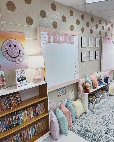 How cute is @keepingupwithmrskoterski classroom using our pastel decor! We are obsessed! 😍🩷 #pastelclassroom #pastelclassroomdecor #classroomtheme #classroomsetup #classroominspiration #classroomideas #classroomdesign #teachersfollowteachers #teachertribe Small Classroom, Pastel Classroom, Teachers Room, Coaching Teachers, Future Job, Primary Teaching, Pastel Decor, Door Decorations Classroom, Future Jobs