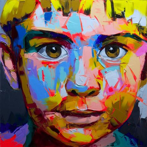 Francois Neilly, Francois Nielly, Chaotic Room, Francoise Nielly, Françoise Nielly, Expressive Faces, Acrylic Portrait Painting, Gcse Art Sketchbook, Expressive Art