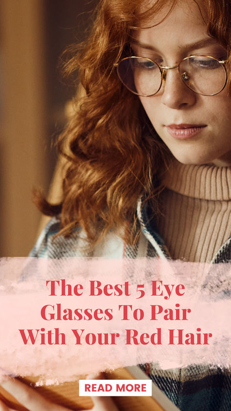 For some, they prefer a statement glass frame, others want neutral options and some want the frame to elevate their signature redhead look. Copper Glasses Frames, Glasses With Red Hair, Eyeglasses For Redheads, Glasses For Redheads, Redhead With Glasses, Red Hair Glasses, Red Hair And Glasses, Rose Gold Glasses, Redhead Fashion