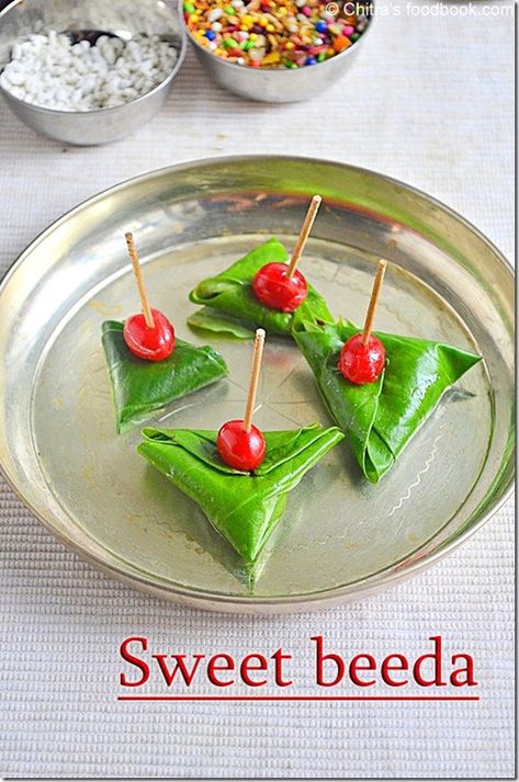 sweet beeda recipe,beeda recipe,beeda,south indian beeda,sweet pan recipe,sweet paan recipe,sweet beeda Party Food Display Ideas, Food Display Ideas, Party Food Display, Ideas For Party Food, Healthy Appetizers Easy, Pan Recipe, Party Appetizers Easy, Super Party, Party Food Platters