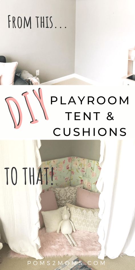 Diy Playroom Tent, Playroom Tent Ideas, Play Tent Decorating Ideas, Diy Play Tent, Playroom Tent, Ultimate Playroom, Diy Kids Tent, Newborn Baby Hacks, Tent Hacks