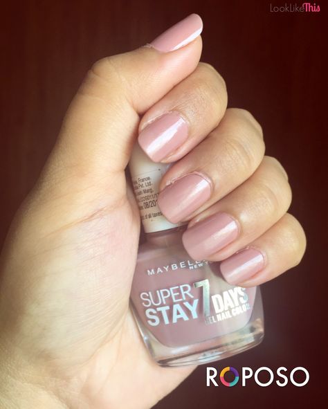 Maybelline Super Stay Gel Nail Polish Rose Poudré http://looklikethis.in/maybelline-rose-poudre/ Nail Colour, Maybelline Super Stay, Maybelline New York, Gel Nail, Gel Nail Polish, Maybelline, Hair Makeup, Manicure, Nail Polish