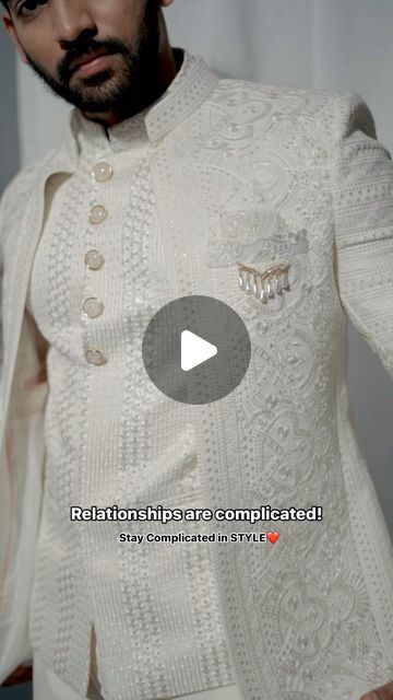 Open Jacket Sherwani, Fusion Fashion, Open Jacket, Love Romantic, Wedding Mood Board, Wedding Mood, Mens Style, Your Outfit, A Wedding