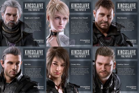 Kingsglaive Collage Nyx Ulric, Kingsglaive Final Fantasy Xv, Final Fantasy Collection, Final Fantasy Xv, Fantasy Games, Kingdom Hearts, Final Fantasy