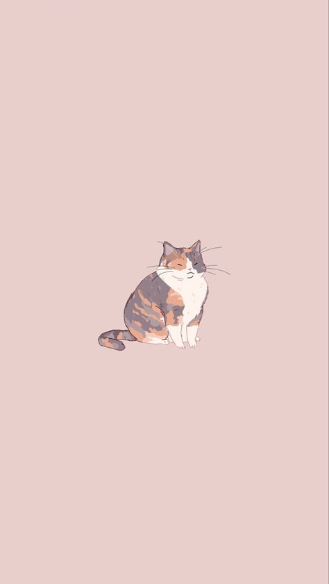 #cats #cutecat #cutepets #catlover Calico Cat Wallpaper Cartoon, Cat Wallpaper Illustration, Cats Background Wallpapers, Calico Cat Wallpaper, Cute Cat Wallpaper Aesthetic, Cat Phone Theme, Cat Wallpaper Cartoon, Subscribe Button Video, Cat Drawing Wallpaper