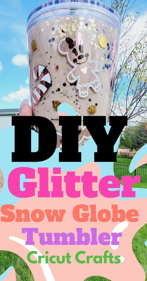 Unleash your creativity with this DIY snow globe tumbler tutorial! Perfect for beginners, this guide shows you how to blend glitter, clear glue, and your favorite themes like Christmas or mermaids into a mesmerizing tumbler. It's the ideal craft project for a personalized gift or a special Starbucks-inspired accessory. Diy Snow Globe Tumbler Cups, Teen Tumbler Ideas, How To Make Snow Globe Tumblers, Snow Globe Tumbler Diy, Snowglobe Tumbler Diy, How To Make A Snow Globe, Snow Globe Tumbler Ideas, Making Snow Globes, Picture Snow Globe