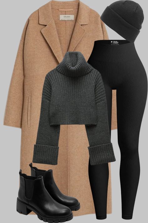 Thanksgiving Outfits Women Casual Leggings, Crop Top With Undershirt Outfit, Rainboots Outfit Black Women, Outfit Ideas Layout Winter, Casual Going Out Outfit Night Winter, Thanksgiving 2024 Outfit, Knitted Vest Outfits For Women, Mafia Wife Aesthetic Outfits, Casual Church Outfits Winter