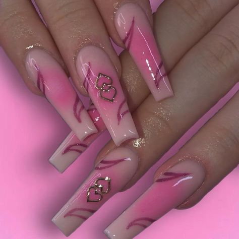 Winter Nails Tips, Summer Nails At Home, Nails Acrylic Coffin Fall, Winter Nails Acrylic Coffin, Rave Nails, Cute Pink Nails, Airbrush Nails, Edgy Nails, Get Ready For Summer