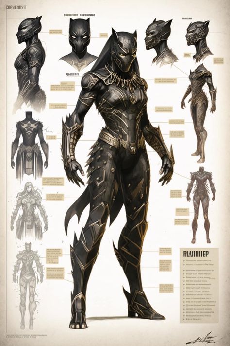 Black Female Armor, Black Panther Female, Female Black Panther, Black Panther Comic, Black Panther Costume, Cheetah Cubs, Costume Making, Hero Black, Black Panther Art