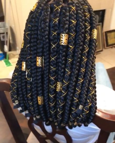 Large Braids, Bob Box Braids, Braids Bob, Box Braids Pictures, Box Braids Bob, Bob Braids Hairstyles, Afro Braids, Short Box Braids Hairstyles, Short Box Braids