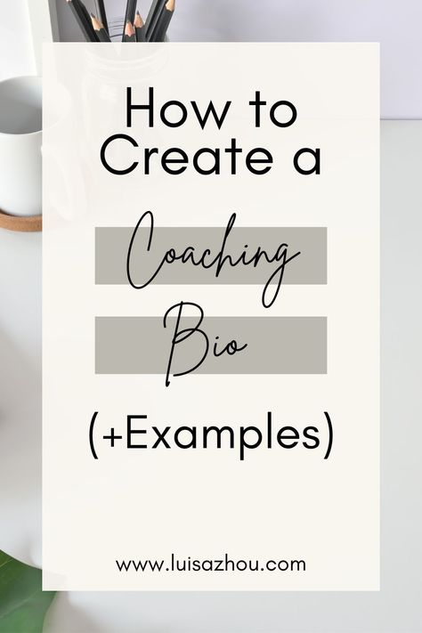 How do you create a great coaching bio? Here's how to create a coaching bio that stands out. Read on! Life Coach Instagram Bio, Career Coaching, Content Ideas For Mindset Coaches, Business Plan For Coaches, Become A Life Coach, Types Of Coaching Businesses, Life Coach Introduction, Why Do You Need A Life Coach, Bio Data