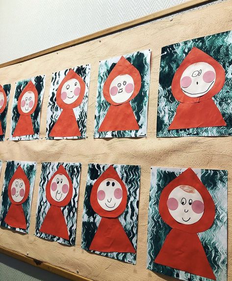 Red Riding Hood Crafts Preschool, Red Riding Hood Preschool Activities, Little Red Riding Hood Craft Preschool, Red Riding Hood Preschool, Little Red Riding Hood Preschool, Little Red Riding Hood Eyfs, Little Red Riding Hood Craft, Red Riding Hood Craft, Little Red Riding Hood Cartoon