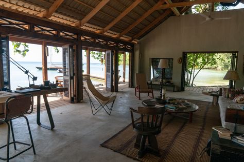 Jamaica House, New James Bond, Louver Windows, No Time To Die, Bali House, Harbor House, Japanese Interior, Deco Furniture, Tropical Houses