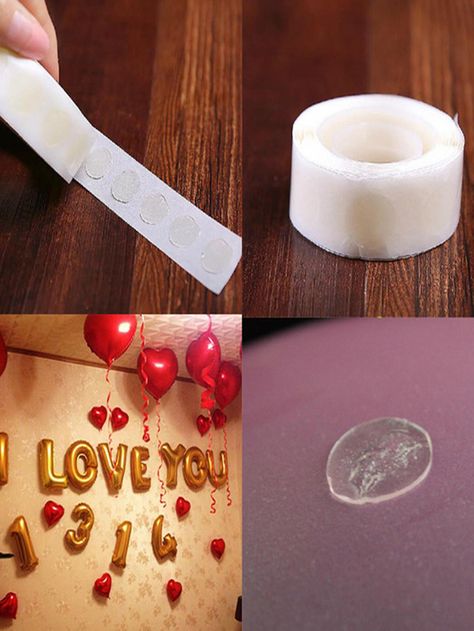 Balloon Glue Point Roll With 100 Dots, Sticks Balloons To Ceiling Or Wall For Birthday Party, Wedding, Transparent, Removable, Double-Sided Adhesive Tape Roll For Diy, Party DecorationI discovered amazing products on SHEIN.com, come check them out! Clear Balloons, Double Sided Adhesive Tape, Wedding Party Supplies, Wedding Party Photos, Photo Decor, Balloon Decorations Party, Birthday Decoration, Double Sided Adhesive, Glue Dots