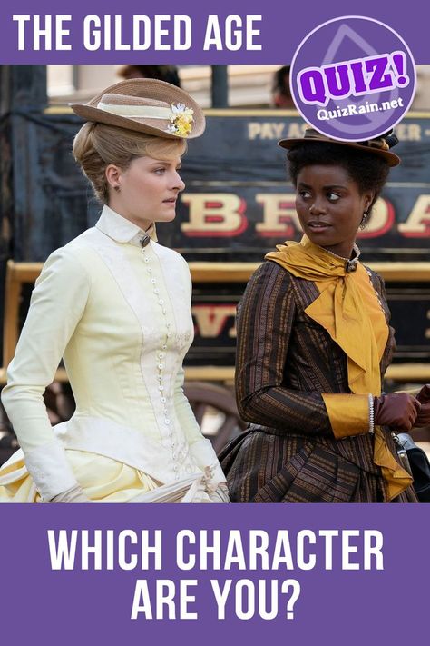 The series takes place in 1882, at the height of the so-called Gilded Age: the civil war between North and South is over, and the United States is entering an era of rapid economic growth. Welcome to quiz: "Which 'The Gilded Age' Character Are You?" Answer all questions and find out which 'The Gilded Age' character are you! #TheGildedAge #quiz Which Character Are You, The Gilded Age, Drama Tv Shows, Economic Growth, North And South, Gilded Age, In The Heights, Tv Series, Victorian Dress