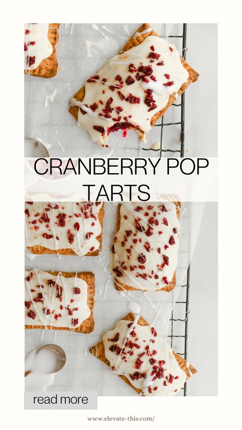 Cranberry pop tarts. Such a delicious breakfast. Homemade pop tarts filled with cranberry sauce sweet icing. The orange pastry is the best with this. A cheeky breakfast or brunch time treat. Give them a go. The recipe is on my blog. #cranberrypoptarts #cranberry #poptarts #homemadepoptarts #breakfastideas #breakfastideas #brunchtime #brunch #brunchideas #pastry #breakfastpastries Copycat Pop Tarts, Pop Tart Icing Recipe, S’mores Poptarts, Leftover Cranberry Sauce Cookies, Christmas Pop Tarts, Homemade Poptarts Recipe, Cranberry Puff Pastry Recipes, Poptart Recipe Homemade, Smores Pop Tarts