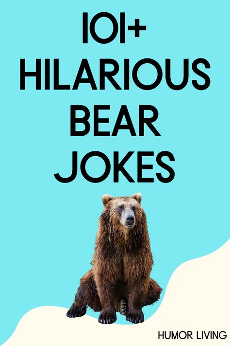 Bear Jokes Funny, Bear Jokes, Dont Poke The Bear, Bear Species, Poke The Bear, Funny Bears, Funny Dog Photos, Funny Puns Jokes, Puns Jokes