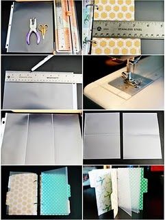 Make any size page protectors Picture Crafts, Binder Ideas, Sheet Protectors, Page Protectors, Filofax Planners, Album Scrapbooking, Budget Planer, Diy Planner, Scrapbooking Diy