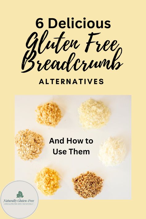 Healthy Bread Crumbs Alternative, Gluten Free Bread Crumbs Substitute, Gluten Free Breadcrumbs, Gluten Free Panko Bread Crumbs, Gluten Free Italian Bread, Healthy Bread Alternatives, What Is Gluten Free, Dairy Free Bread, Gluten Free Substitutes