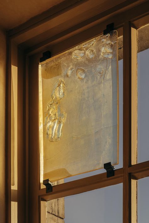 Haptic Light | Bard Cast Glass Sculpture, Hand Markings, Window Sculpture, Factory Windows, Window Lights, Frank Lloyd Wright Design, Tottori, Joinery Details, Electric Light