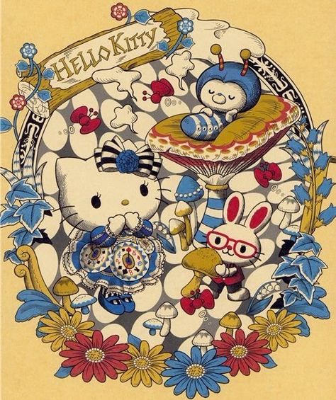 Hello Kitty Alice In Wonderland Hello Kitty Alice In Wonderland, Hello Kitty Magazine, Hello Kitty Notebook, Wonderland Poster, Anime Hello Kitty, Alice In Wonderland Poster, Hello Kitty Imagenes, Aggressive Behavior, Hello Sanrio