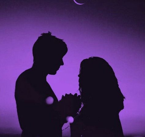 Neon Couple Aesthetic, Purple Couple Aesthetic, Neon Couple, Purple Couple, Silhouette Aesthetic, Wallpaper Aesthetic Purple, Purple Silhouette, Pastel Ghost, Supernatural Dr