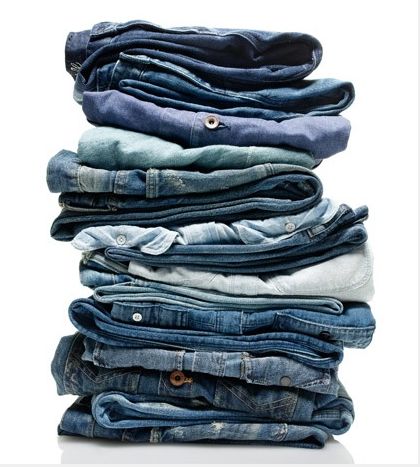 Blue jeans. Jeans Storage Ideas, Jeans Storage, Denim 2024, Denim Photography, Jeans Png, Jean Organization, Folding Jeans, Denim Inspiration, Denim Day