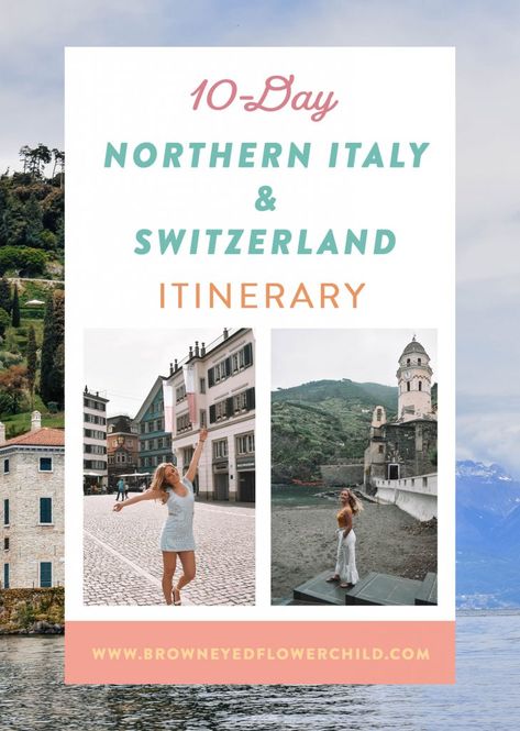 One of the most memorable trips you could take in Europe is a journey through Northern Italy and Switzerland. Discover the best 10-day itinerary for you to experience the best of this area. #NorthernItaly #Switzerland #NorthernItalySwitzerland #Italy Paris And Switzerland Itinerary, Italy To Switzerland Train, Switzerland To Italy Itinerary, Italy Switzerland France Itinerary, Germany Switzerland Italy Itinerary, Switzerland And Northern Italy, Northern Italy Itinerary 10 Days, Italy Switzerland Germany Austria Itinerary 10 Day, Northern Italy Switzerland Itinerary