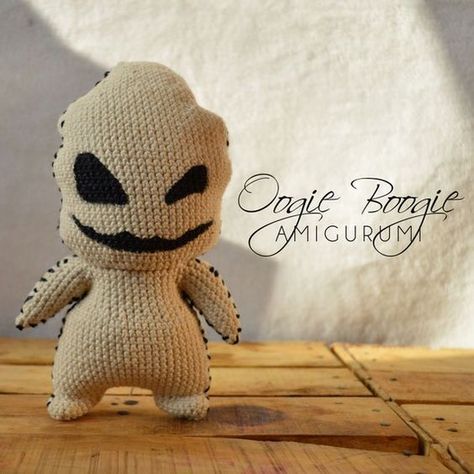 Oogie Boogie Amigurumi - PDF Pattern, Nightmare before Christmas DIY crochet toys #diycrochettoys #crochet #crochettoy #crochettoys 3.343 Oogie Boogie Crochet Pattern Free, Crochet Oogie Boogie, Nightmare Before Christmas Crochet, Gothic Crochet, Crochet Halloween, Halloween Crochet Patterns, Monster Dolls, Oogie Boogie, Baby Gym