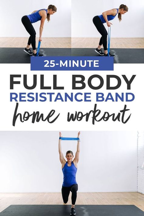 Resistance Band All Body Workout, Resistance Band Home Workout, Resistance Band Exercises Full Workout, Resistance Band Training Workouts, Exercise Band Exercises, Workout With Mini Bands, Resistant Loop Band Workouts, Mini Loop Band Workout, Best Band Workouts