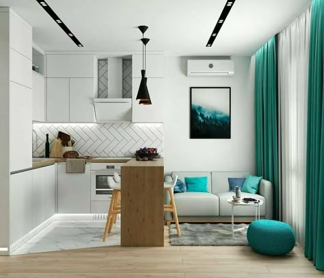 Small Studio Apartment Decorating, Small Bedroom Interior, Condo Interior Design, Small Apartment Interior, Condo Interior, Living Room Warm, Small Apartment Design, Apartment Living Room Design, Apartment Bedroom Decor