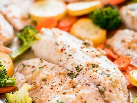 Baked Tilapia Recipes, High Protein Dishes, Tilapia Fish Recipes, Baked Tilapia, Recipe Critic, Tilapia Recipes, Fish Recipes Healthy, Roasted Asparagus, Sheet Pan Recipes