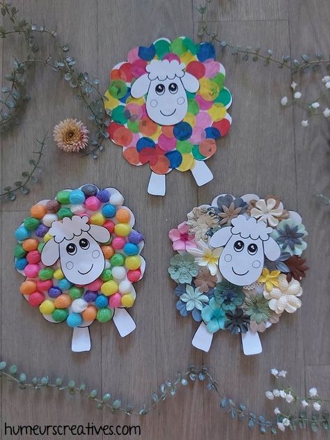 Activites Creche, Spring Crafts For Toddlers, Play Mais, Sheep Craft, Diy Easter Crafts, Spring Arts And Crafts, Spring Crafts Preschool, Easter Crafts Preschool, Storytime Crafts