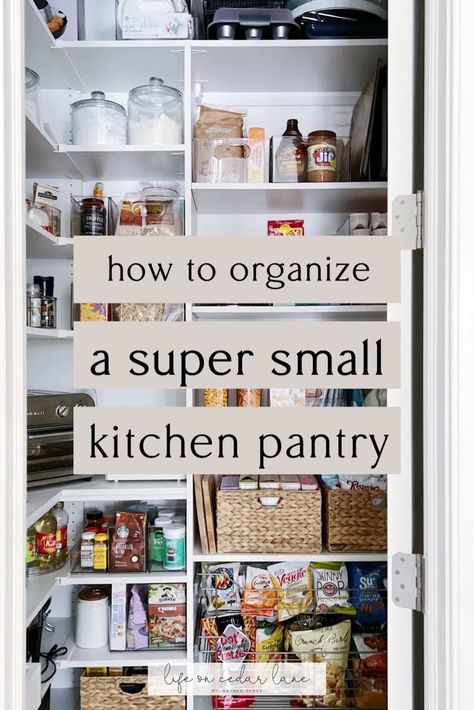 Get inspired with Amazing Small Pantry Organization Hacks You'll Love! Our blog post offers top-notch Small Pantry Organization strategies, smart Pantry Storage tips, and effective Pantry Closet Organization techniques. Achieve a beautiful Pantry Makeover with easy and budget-friendly ideas that will transform your space. Narrow Pantry Cabinet Organization, Small Pantry Organisation, Small Pantries, Small Pantry Organization Ideas, Small Pantry Closet, Pantry Closet Organization, Pantry Hacks, Pantry Organization Hacks, Small Kitchen Pantry