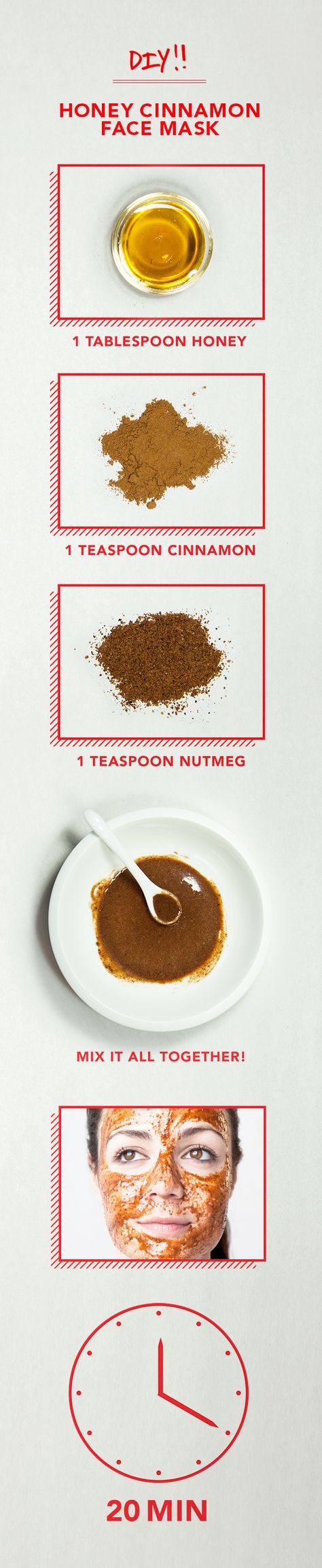 You'll Never Guess Which Kitchen Ingredients Are in This DIY Mask! Nutmeg Face Mask, Cinnamon Face Mask, Diy Cinnamon, Diy Kosmetik, Beauty Remedies, Honey And Cinnamon, Homemade Remedies, Diy Mask, Beauty Recipe