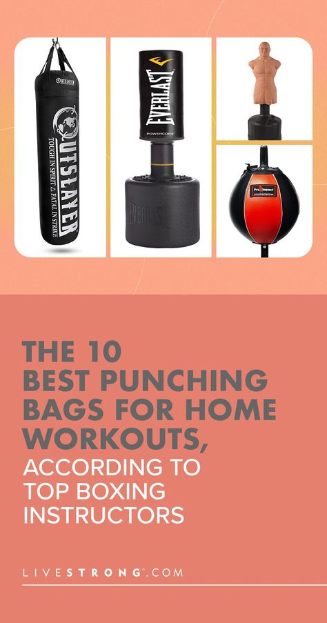 Don't hit or kick just any boxing bag. Here are the best punching bags for home workouts, featuring brands like Everlast, Aqua Training, Century and Quiet Punch. Home Gym Punching Bag, Punching Bag Aesthetic, Muay Thai Gym, Strengthen Immune System, Back Relief, Strong Back, Boxing Bags, Vinyl Exterior, Wellness Trends