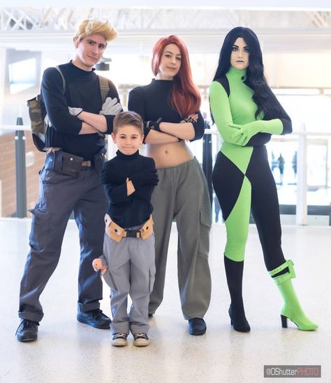 Shego And Ron Costume, Kim Possible Family Costume, Kim Possible And Ron Stoppable Costume, Kim Possible Costume, Kim Possible And Ron, Kim Possible Characters, Kim Possible Cosplay, Cute Couple Halloween Costumes, Trendy Halloween Costumes