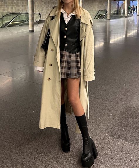 Winter Outfits Aesthetic, Chique Outfits, Aesthetic Fits, Estilo Preppy, Looks Street Style, Mode Inspo, Autumn Outfit, Outfit Inspo Fall, Edgy Outfits