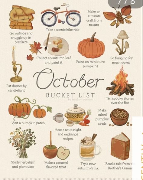 Autumn Bucket List, Fall Mood Board, Fun Fall Activities, Fall Bucket List, Fall Drinks, Autumn Cozy, Autumn Activities, Autumn Aesthetic, Samhain