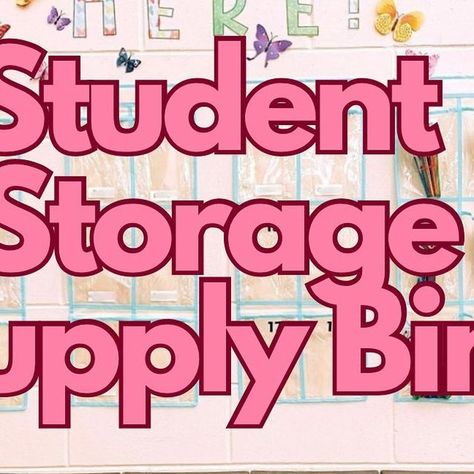 Sabrinna on Instagram: "Let’s talk student supplies! 📚✂️📓 I bought these bins from @walmart before my first year teaching and though it was a little pricy at the time, I haven’t had to replace ANY in 5 years. It’s important to teach your students how to take care of & respect your school and supplies.♥️ There aren’t enough cubbies in my classroom for everyone and with tables as desks..where were they going to put their extra supplies? One year I had them all against a wall like this but I just Reading Notebooks, Student Storage, Student Supplies, First Year Teaching, My First Year, My Classroom, Velcro Dots, Cubbies, How To Take