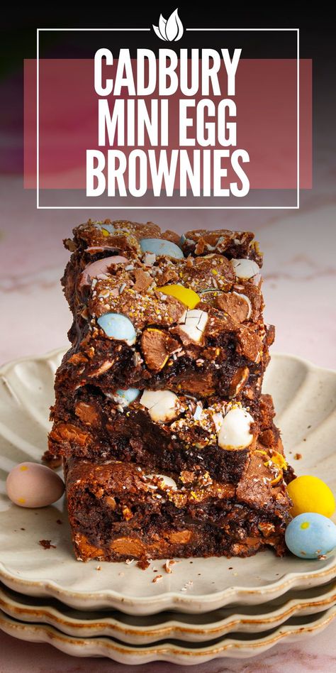 Mini Egg Brownies, Cadbury Mini Eggs, Spring Time Desserts, No Egg Desserts, Cookie Dough Ice Cream, Coffee Aroma, Mini Egg, Seasonal Treats, Snack Treat