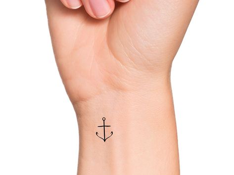 Elegant Anchor Tattoo, Micro Anchor Tattoo, Fine Line Anchor Tattoos For Women, Minimalist Anchor Tattoo Women, Dainty Anchor Tattoos For Women, Simple Anchor Tattoo For Women, Dainty Anchor Tattoo, Anchor Outline Tattoo, Fine Line Anchor Tattoo