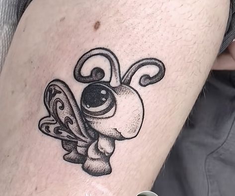 My Littlest Pet Shop Tattoo, Animal Jam Tattoo, Littlest Pet Shop Tattoo, Lps Tattoo, Furby Tattoo, Arte Hippy, Shop Tattoo, Funky Tattoos, Cute Tats