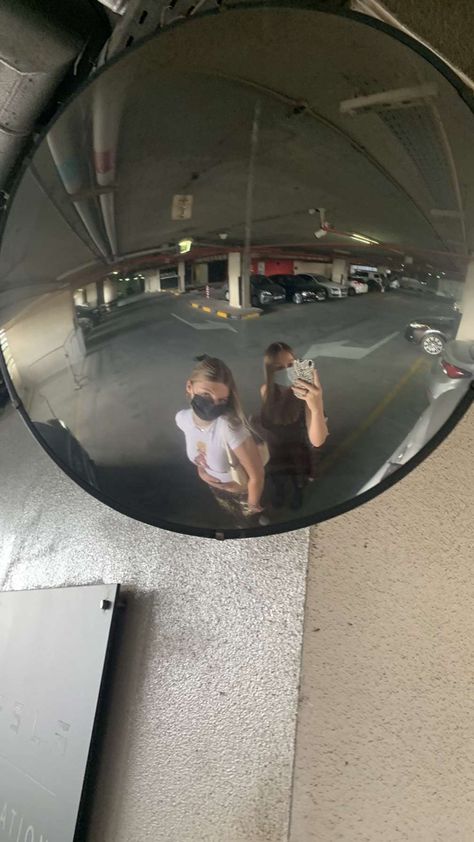 Parking Lot Mirror, Instagram Story Car, Car Pics Instagram, Kpop Trainee, Ig Photo Ideas, Ig Post Ideas, Insta Pic Ideas, Fotos Aesthetic, Convex Mirror