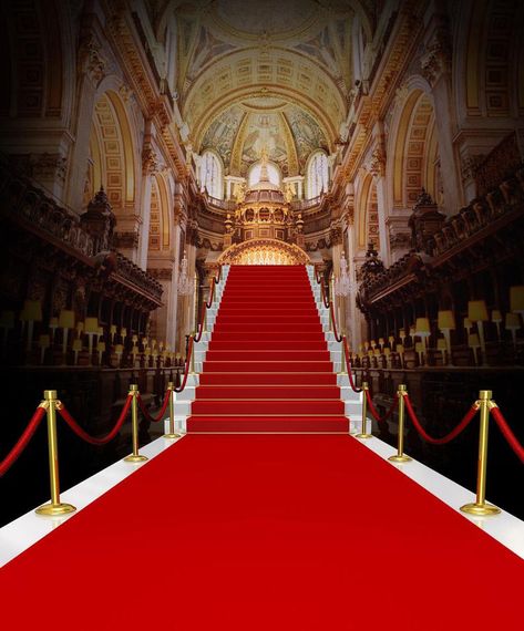 Palace Photography, Red Carpet Background, Red Carpet Backdrop, Carpet Diy, Backdrop For Wedding, Golden Palace, Hyrule Castle, Vinyl Photo, Stage Photo